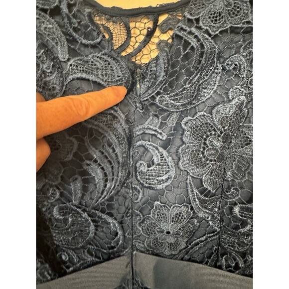 NWT Alex Evenings Sleeveless Lace-Bodice Women’s Plus Size 16W With Scarf/Shawl - Picture 4 of 10